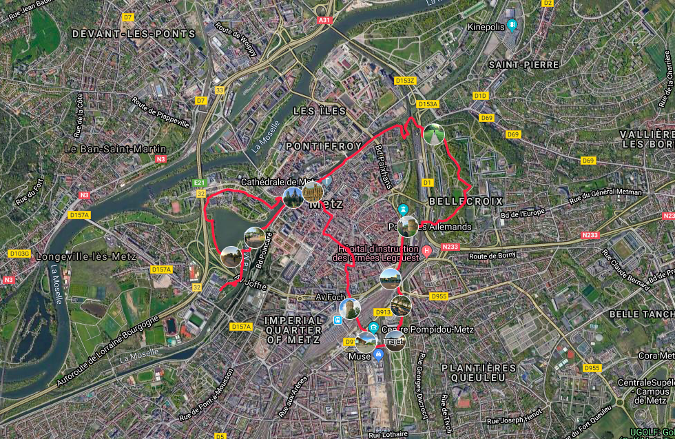 Carte : Metz Désiremont